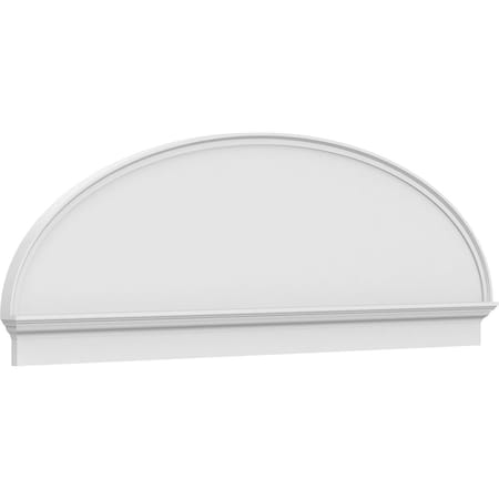 Ekena Millwork Elliptical Smooth Architectural Grade PVC Combination Pediment, 86"W x 28-3/8"H x 2-3/4"P PEDPC086X285ELL00